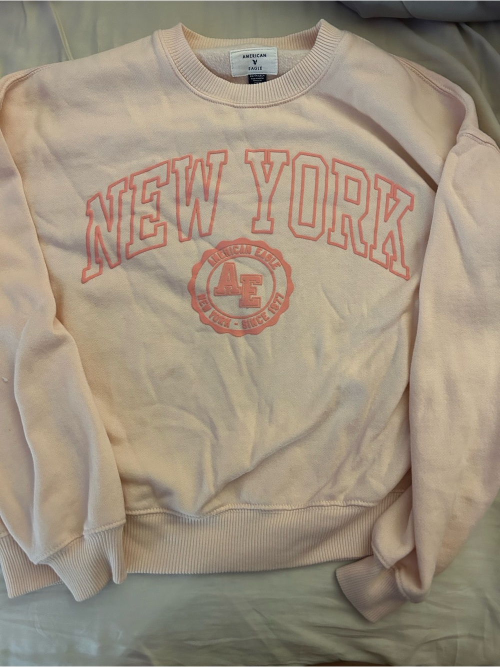 American Eagle Outfitters Pink New York Crewneck Sweatshirt